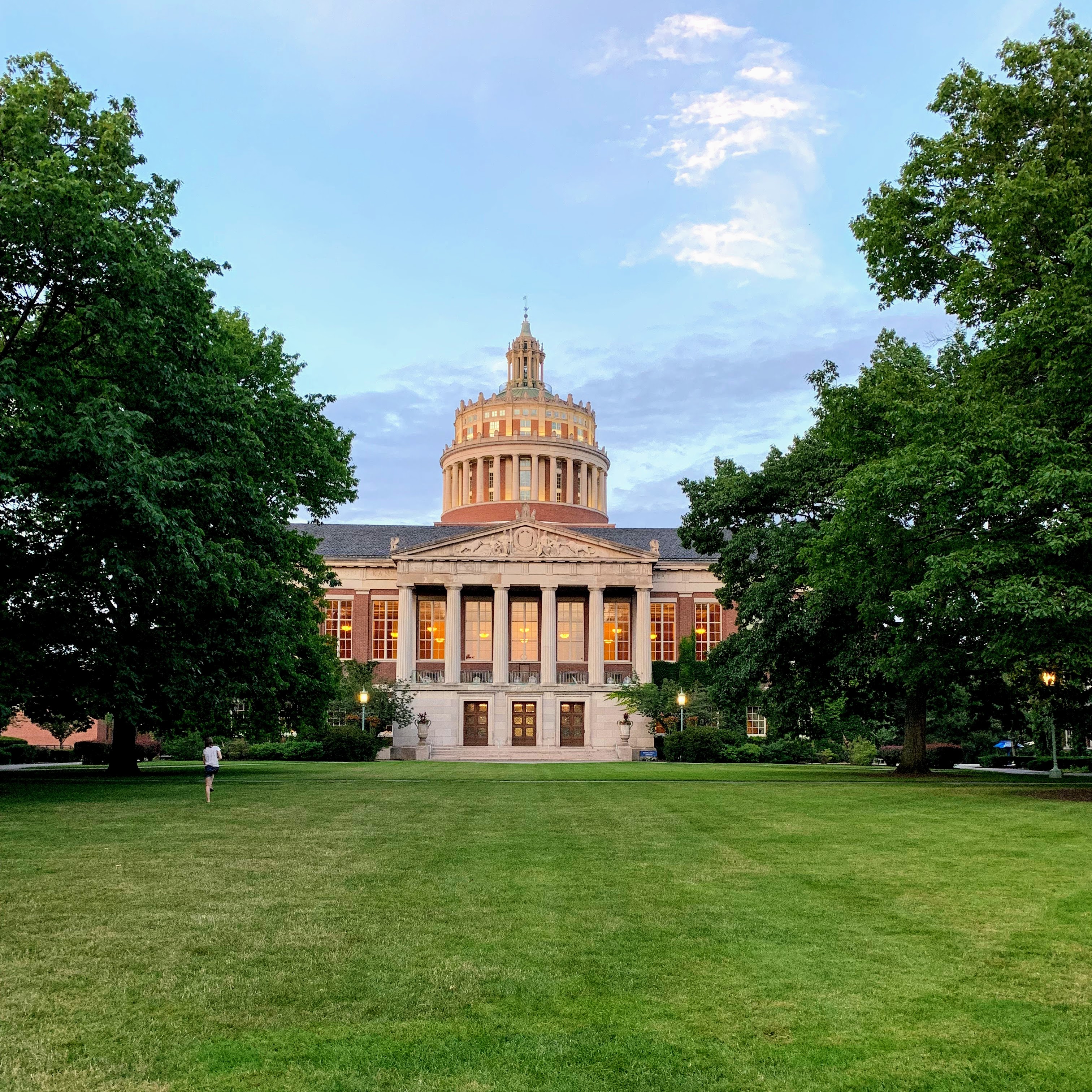 UR’s Rush Rhees Library ↑